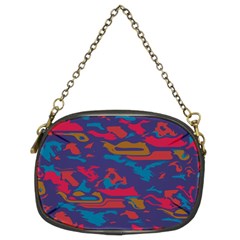 Chaos In Retro Colors Chain Purse (two Sides)