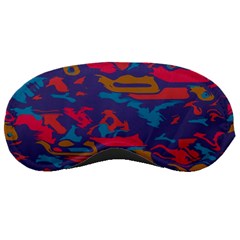 Chaos In Retro Colors Sleeping Mask by LalyLauraFLM