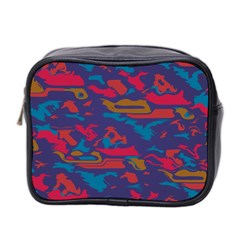 Chaos In Retro Colors Mini Toiletries Bag (two Sides)