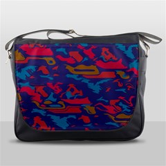 Chaos In Retro Colors Messenger Bag