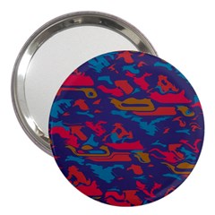 Chaos In Retro Colors 3  Handbag Mirror by LalyLauraFLM