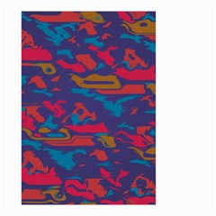 Chaos In Retro Colors Small Garden Flag