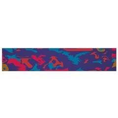 Chaos In Retro Colors Flano Scarf