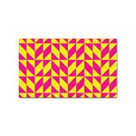 Pink and yellow shapes pattern Sticker Rectangular (100 pack) Front