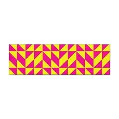 Pink And Yellow Shapes Pattern Sticker Bumper (100 Pack)