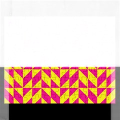 Pink And Yellow Shapes Pattern Jigsaw Puzzle (rectangular)