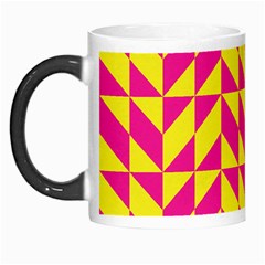 Pink And Yellow Shapes Pattern Morph Mug