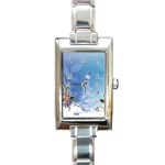 Christmas Tree Rectangle Italian Charm Watches Front