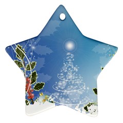 Christmas Tree Star Ornament (two Sides) 