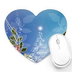 Christmas Tree Heart Mousepads