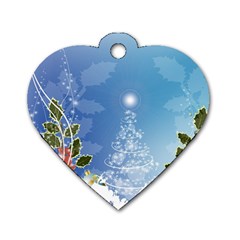 Christmas Tree Dog Tag Heart (one Side)