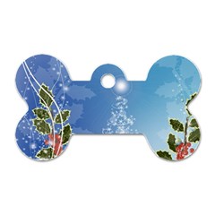 Christmas Tree Dog Tag Bone (two Sides)