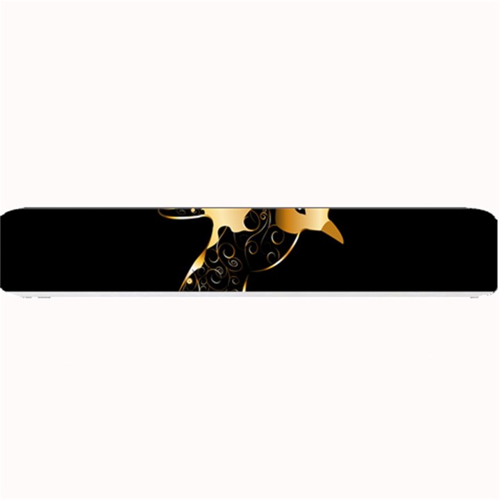 Beautiful Bird In Gold And Black Small Bar Mats