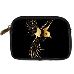 Beautiful Bird In Gold And Black Digital Camera Cases