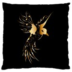 Beautiful Bird In Gold And Black Standard Flano Cushion Cases (One Side)  Front