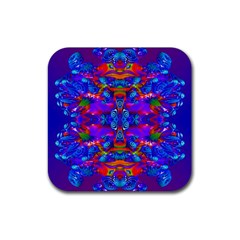 Abstract 4 Rubber Coaster (square) 