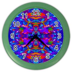 Abstract 4 Color Wall Clocks by icarusismartdesigns