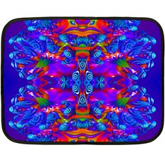 Abstract 4 Double Sided Fleece Blanket (mini) 