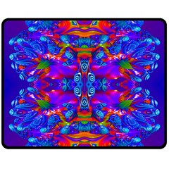 Abstract 4 Fleece Blanket (medium)  by icarusismartdesigns