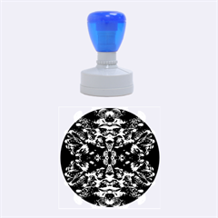 Abstract 4 Rubber Round Stamps (medium)