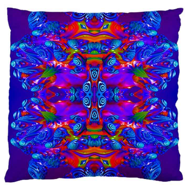 Abstract 4 Large Cushion Cases (One Side) 