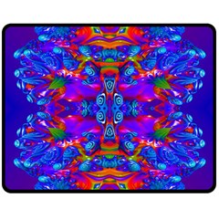 Abstract 4 Double Sided Fleece Blanket (medium) 