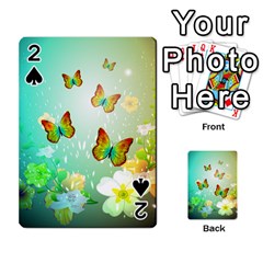 Flowers With Wonderful Butterflies Playing Cards 54 Designs  by FantasyWorld7