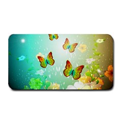 Flowers With Wonderful Butterflies Medium Bar Mats