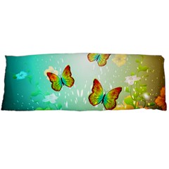 Flowers With Wonderful Butterflies Body Pillow Cases (dakimakura) 