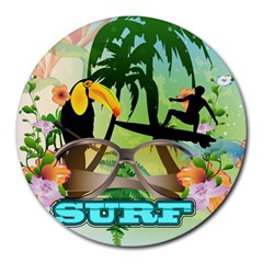 Surfing Round Mousepads by FantasyWorld7