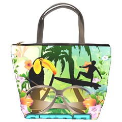 Surfing Bucket Bags by FantasyWorld7