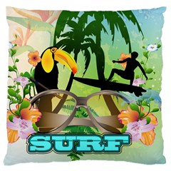 Surfing Large Cushion Cases (two Sides) 