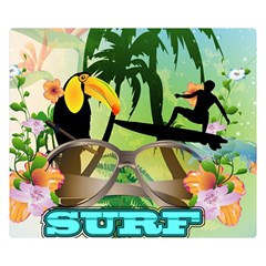 Surfing Double Sided Flano Blanket (small) 