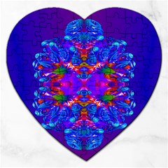 Abstract 5 Jigsaw Puzzle (heart)