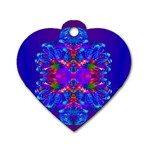 Abstract 5 Dog Tag Heart (One Side) Front