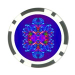 Abstract 5 Poker Chip Card Guards Front