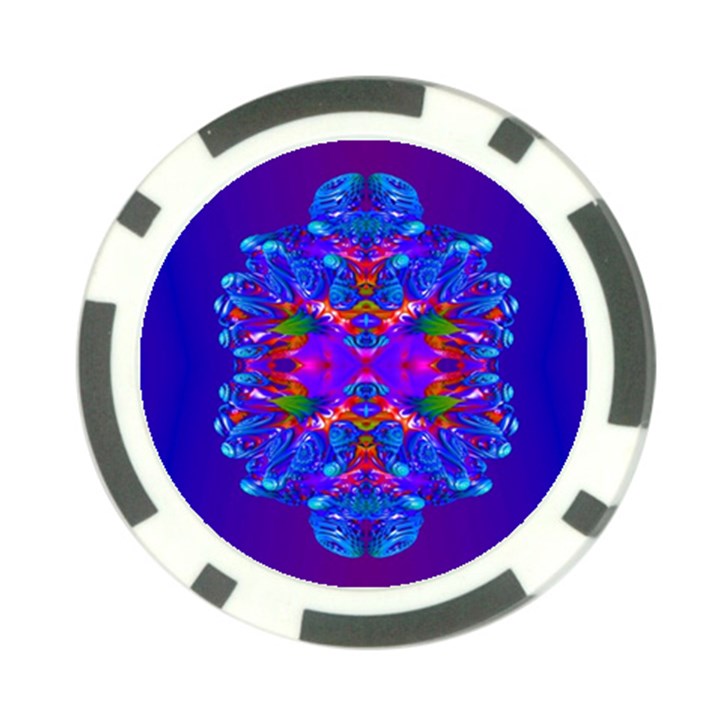 Abstract 5 Poker Chip Card Guards