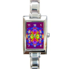 Abstract 6 Rectangle Italian Charm Watches