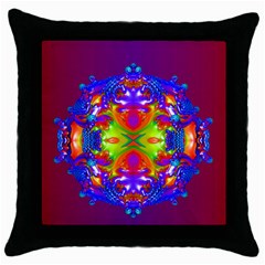 Abstract 6 Throw Pillow Cases (black)