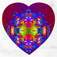 Abstract 6 Jigsaw Puzzle (heart)