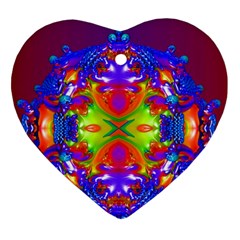 Abstract 6 Heart Ornament (2 Sides) by icarusismartdesigns