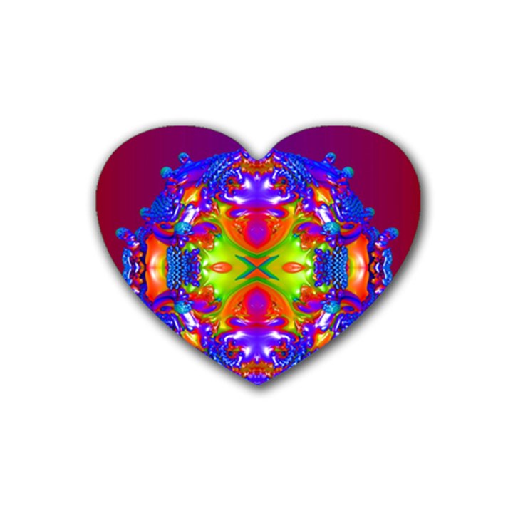 Abstract 6 Rubber Coaster (Heart) 