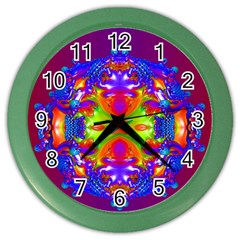 Abstract 6 Color Wall Clocks