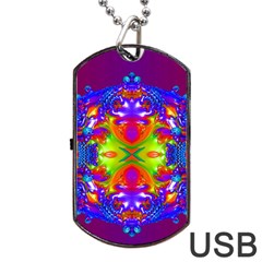 Abstract 6 Dog Tag Usb Flash (one Side)