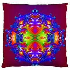 Abstract 6 Large Cushion Cases (one Side) 