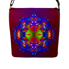 Abstract 6 Flap Messenger Bag (l) 