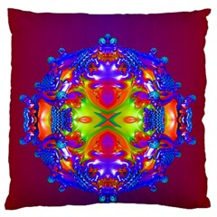 Abstract 6 Large Flano Cushion Cases (two Sides) 