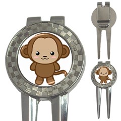 Kawaii Monkey 3-in-1 Golf Divots