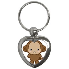 Kawaii Monkey Key Chains (heart)  by KawaiiKawaii