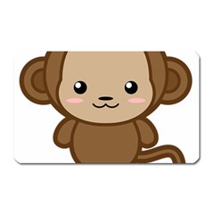 Kawaii Monkey Magnet (rectangular)